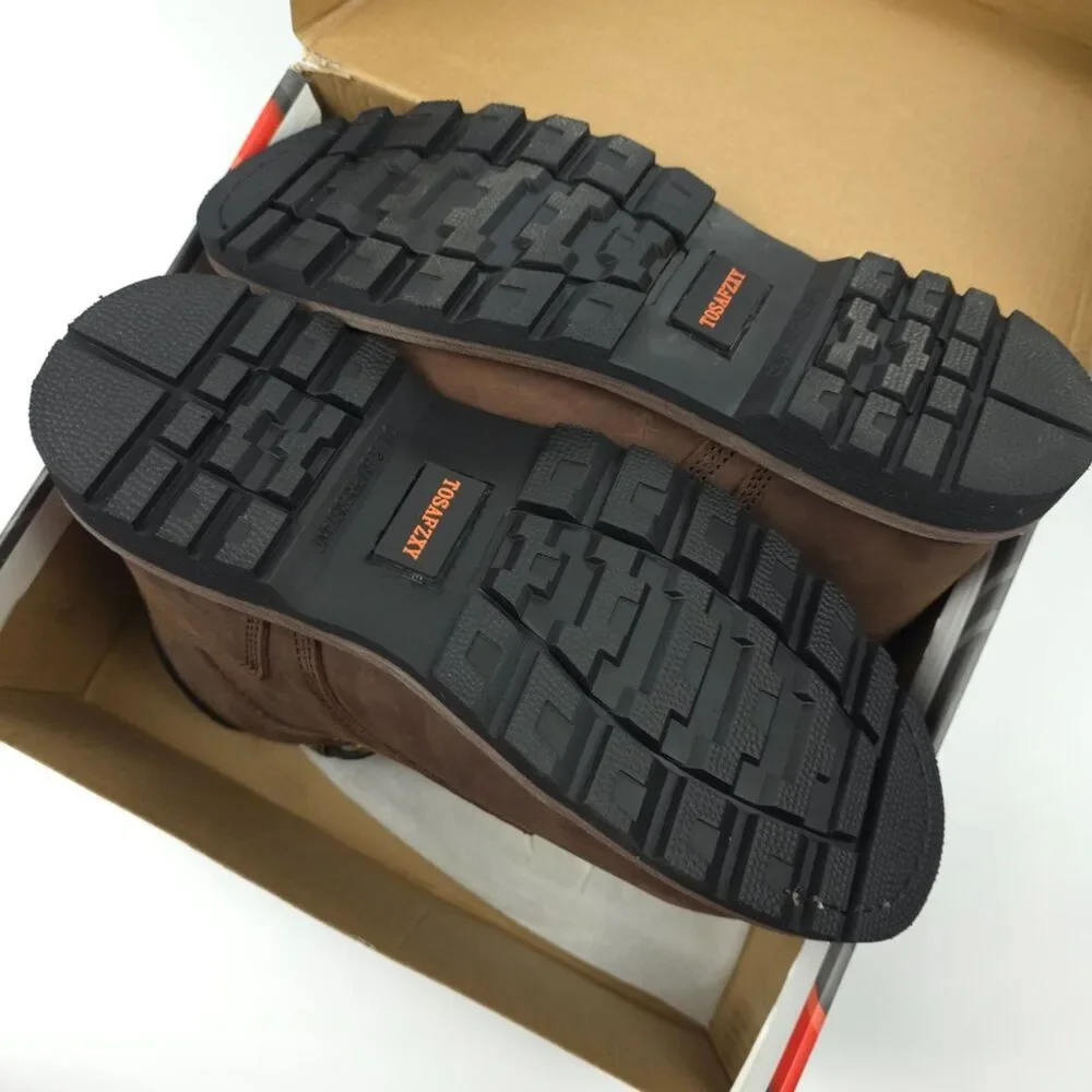 NWT NIB Work Safety Boots Crazy-Horse Leather Steel Toe Waterproof Non-Slip 10